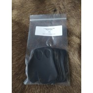 Archery - 10 x Tab - basic design in black leather (Large to fit Right Hand)